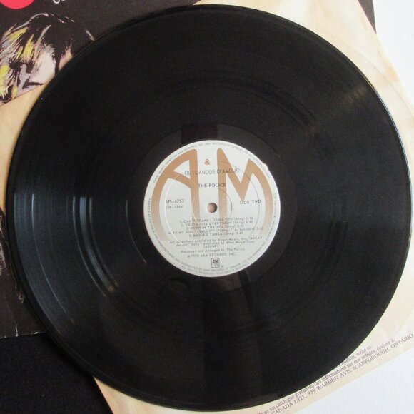 The Police, "Outlandos d'Amour, Vintage, Vinyl, Album, Music, 70s, Rock - Picture 4 of 11